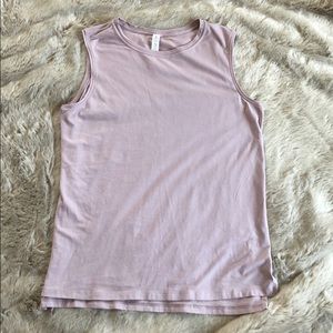 Lululemon sleeveless tank in misty pink
